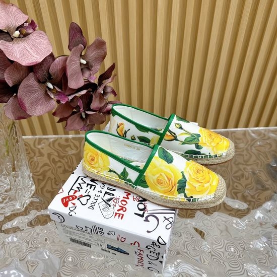 Dolce & Gabbana Vibrant Printed Canvas Espadrille Shoes
