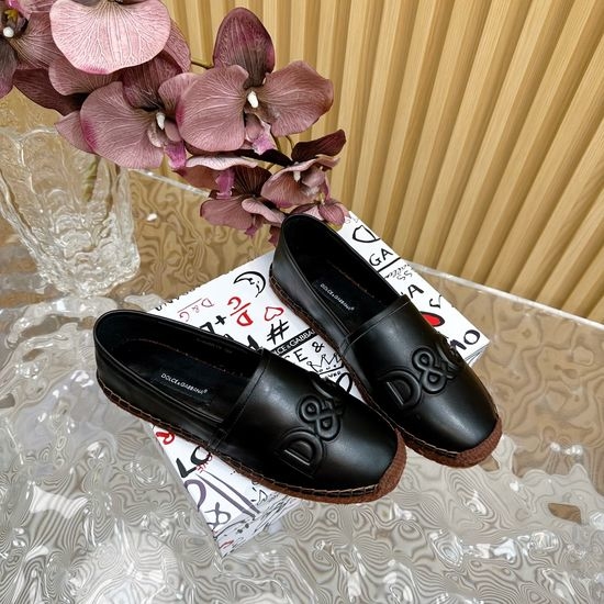 Dolce & Gabbana Sophisticated Embossed Leather Espadrilles