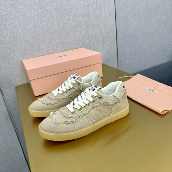Miu Miu Classic Canvas Shoes with Rubber Sole Original Packaging