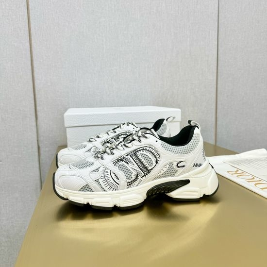 Christian Dior CD Leather Mesh Soft Lightweight Comfortable Versatile Sneakers