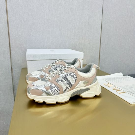 Christian Dior CD Leather Mesh Soft Lightweight Comfortable Versatile Sneakers
