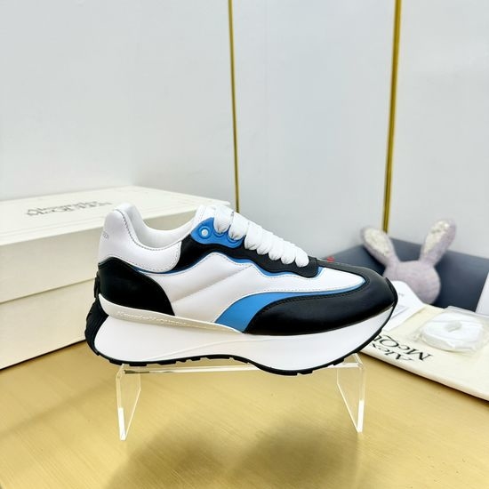 McQueen Premium Leather Stitched Athletic Running Chunky Sneakers