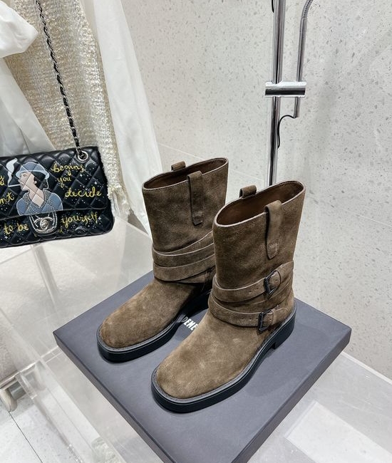 Ann Demeulemeester Stylish Knee High Combat Boots For Daily Wear
