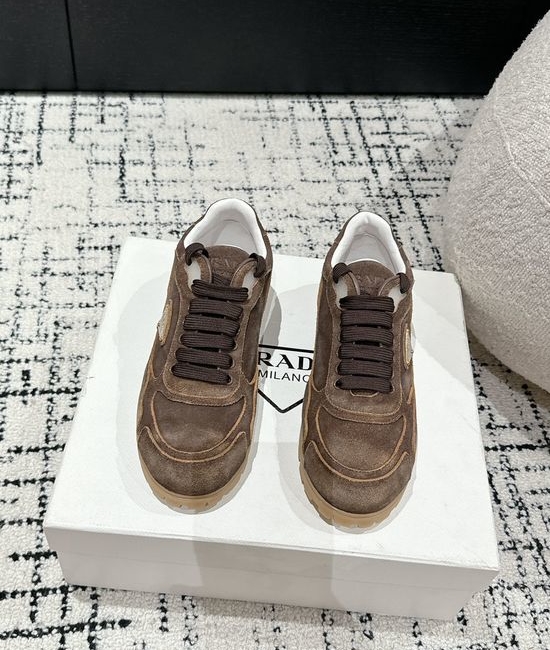 Prada Suede Retro Casual Comfortable Daily Training Shoes