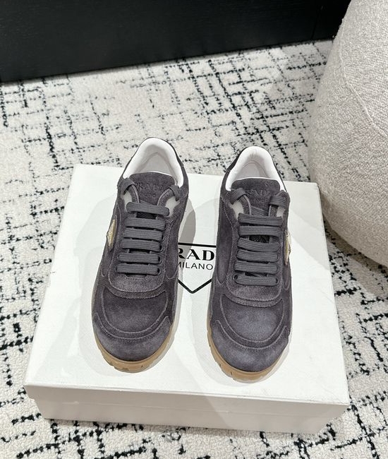 Prada Suede Retro Casual Comfortable Daily Training Shoes