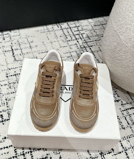 Prada Suede Retro Casual Comfortable Daily Training Shoes