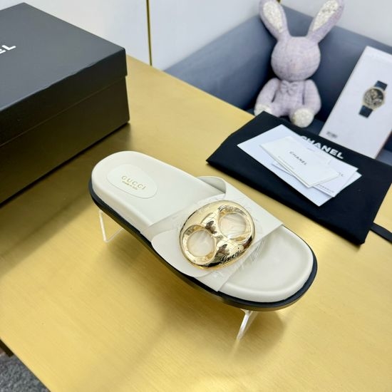 Gucci Premium Flat Slide Sandals Comfortable Durable Footwear