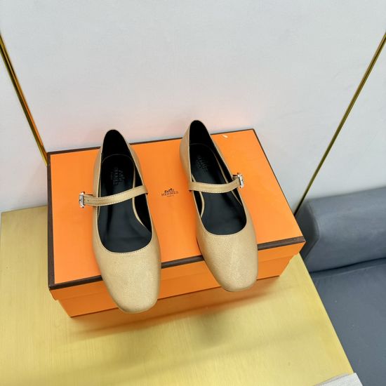 Hermes Handmade Suede Casual Comfortable Walking Shoes