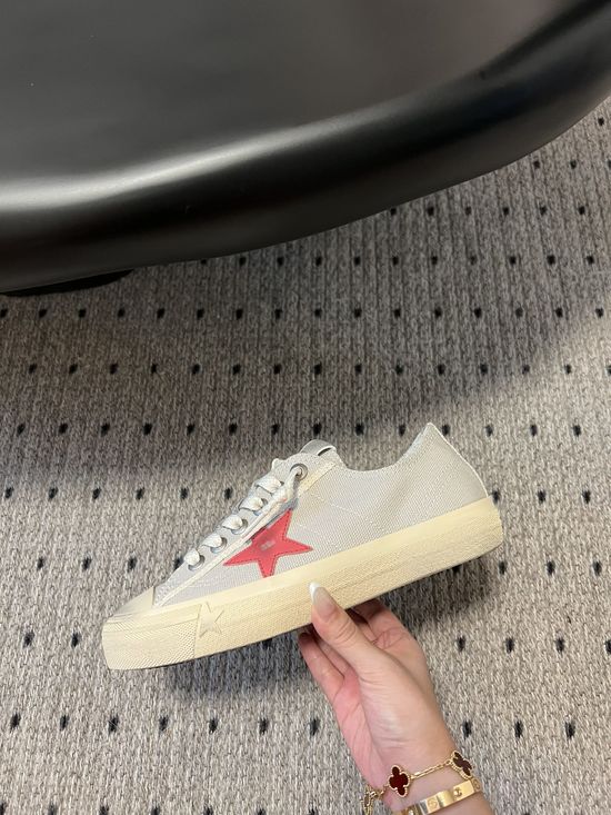 Golden Goose Vintage Distressed Casual Thick Sole Canvas Sneakers