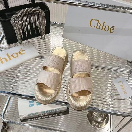 Chloe Comfortable Woven Strap Slip-On Slide Sandals