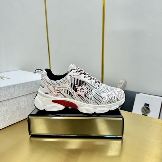 Christian Dior CD Leather Mesh Soft Lightweight Comfortable Versatile Sneakers