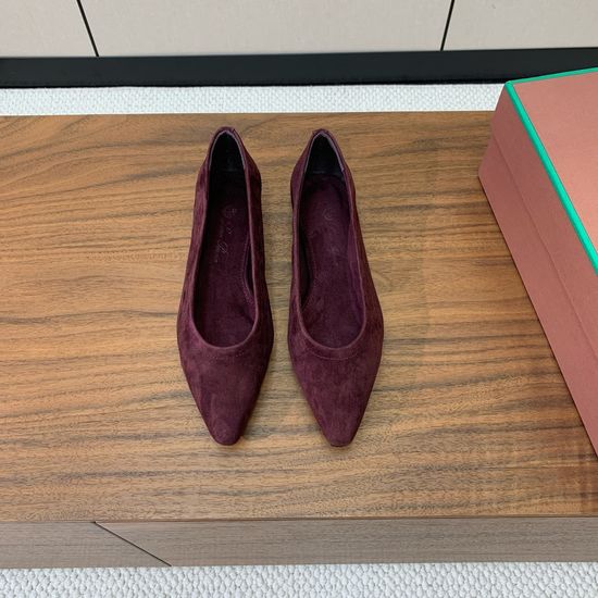 Loro Piana Cashmere Flat Shoes with Timeless Minimalist Look