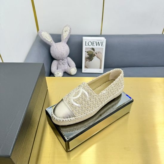 Chanel Casual Denim Espadrille Mules Slip On Comfort Shoes