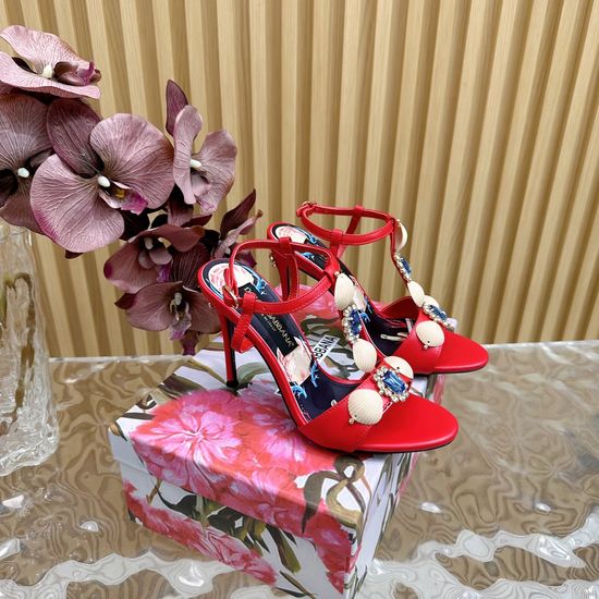 Dolce & Gabbana Elegant Pointed Toe Stiletto High Heel Sandals