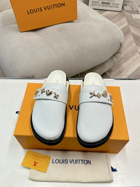 Louis Vuitton Cozy Fleece Lined Mule Slippers For Indoor Outdoor Use