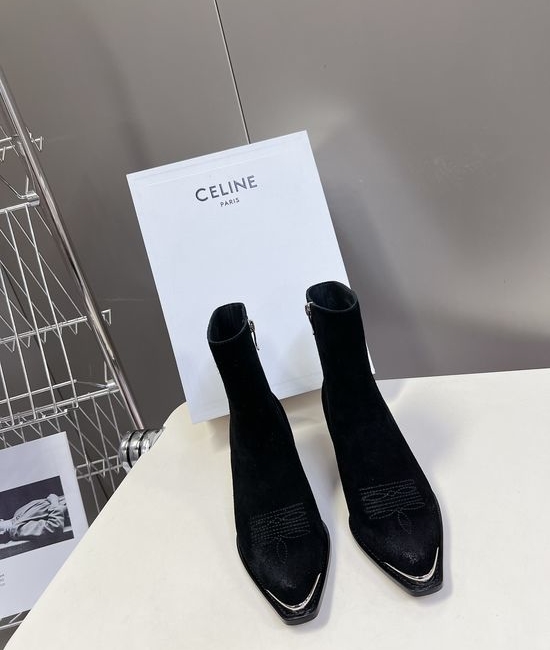 Celine Fashion Short Boots with Premium Leather Upper