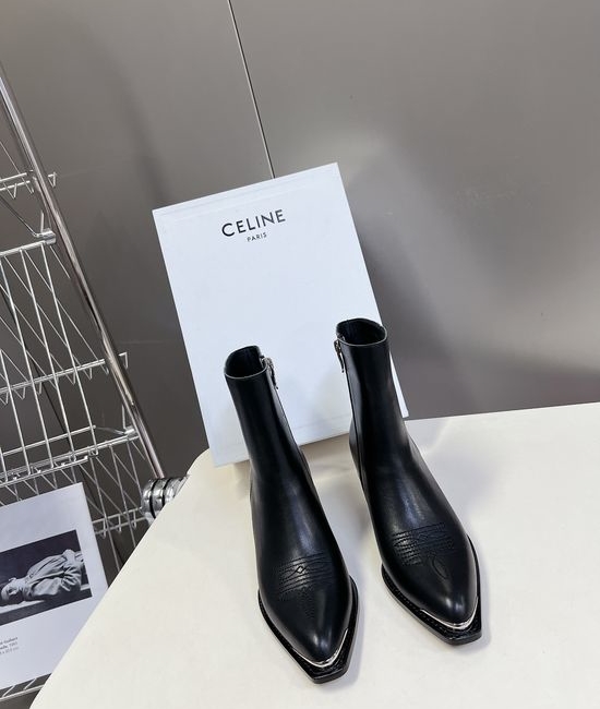 Celine Fashion Short Boots with Premium Leather Upper