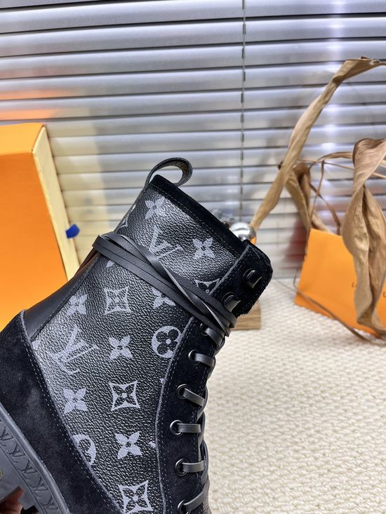 Louis Vuitton Trendy Colorblock Outdoor Ankle Boots Lightweight Wear-resistant