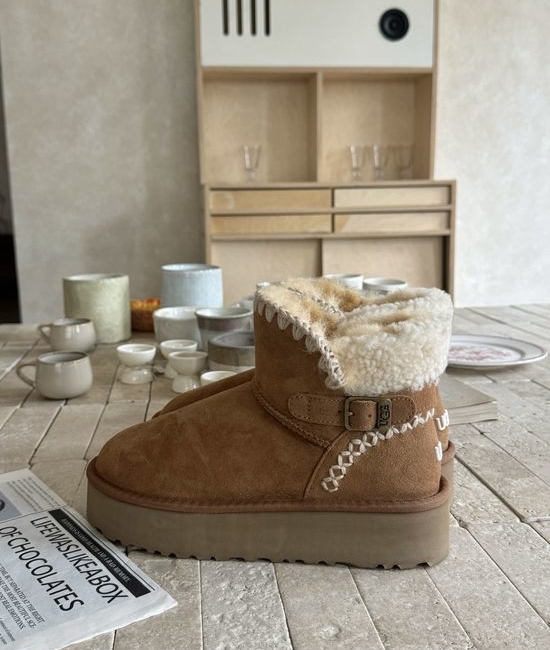 UGG Premium Shearling Short Snow Boots Warm Non-slip Soft Footwear