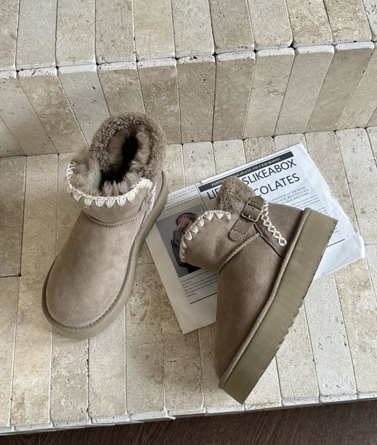 UGG Premium Shearling Short Snow Boots Warm Non-slip Soft Footwear