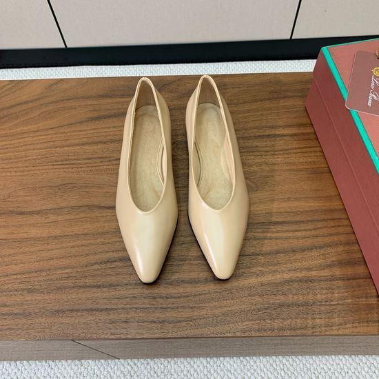 Loro Piana Witch-Inspired Flat Shoes in Minimalist Style
