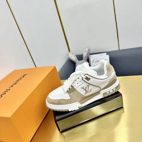 Louis Vuitton LV Retro Basketball Sneakers with Premium Leather Upper
