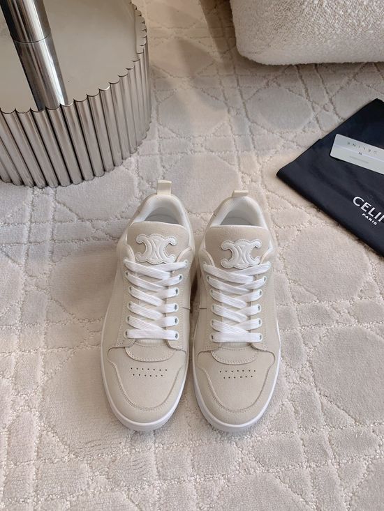 Celine Classic Color Matching Leather Casual Skate Shoes