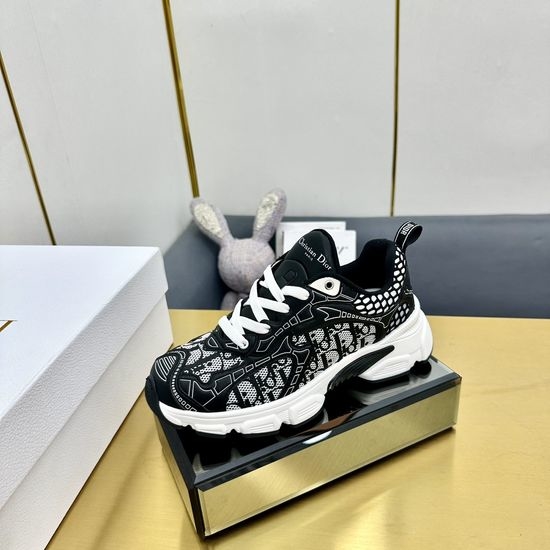Christian Dior CD Printed Thick Sole Casual Shoes with Breathable Mesh Upper