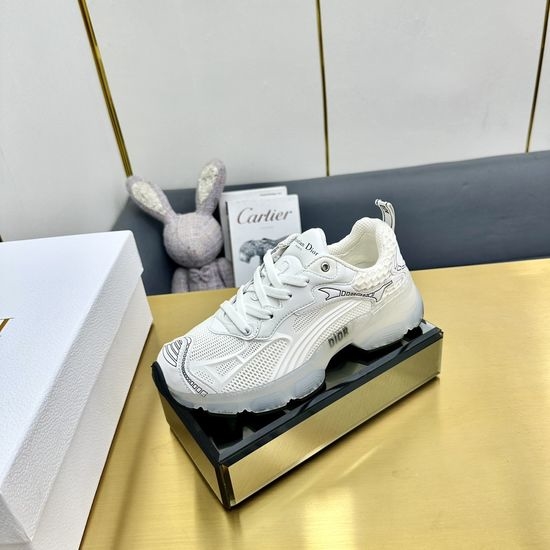 Christian Dior CD Printed Thick Sole Casual Shoes with Breathable Mesh Upper