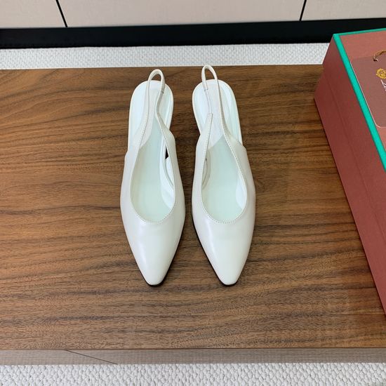 Loro Piana Open-Back Flat Shoes with 5cm Heel, Minimalist Charm