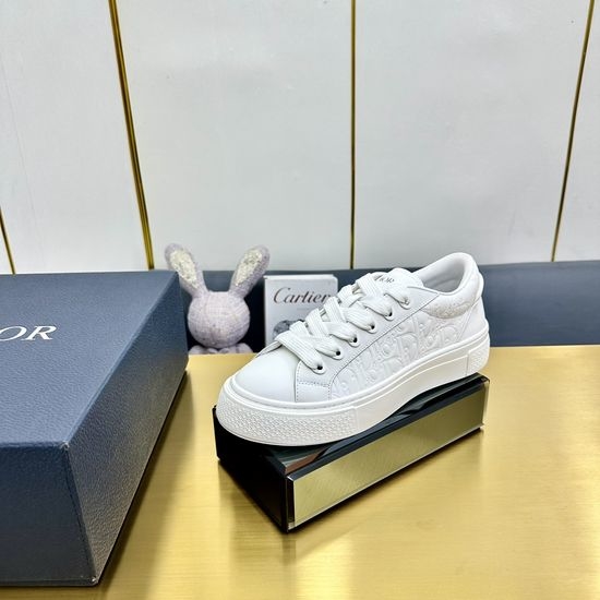Christian Dior CD Jacquard Suede Casual Sneakers Classic Tennis Shoes