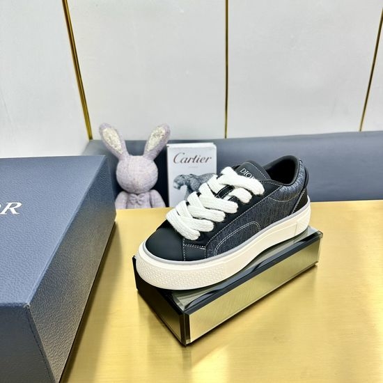 Christian Dior CD Jacquard Suede Casual Sneakers Classic Tennis Shoes
