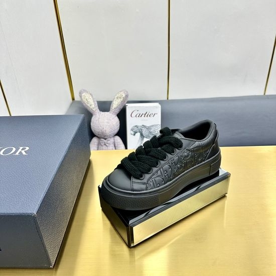Christian Dior CD Jacquard Suede Casual Sneakers Classic Tennis Shoes