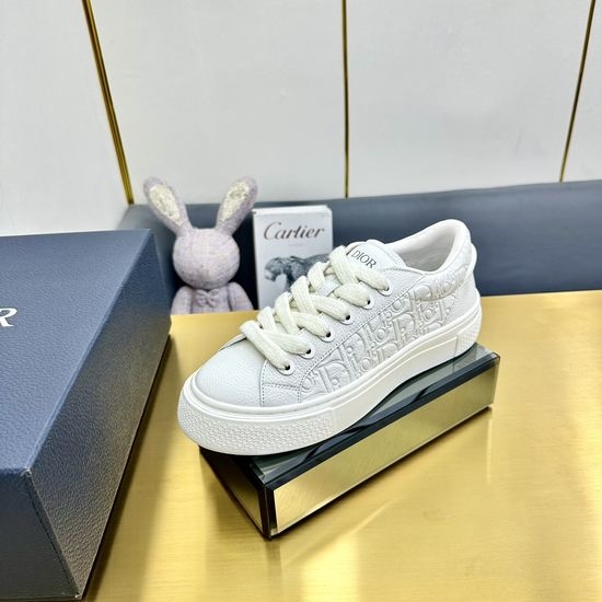 Christian Dior CD Jacquard Suede Casual Sneakers Classic Tennis Shoes