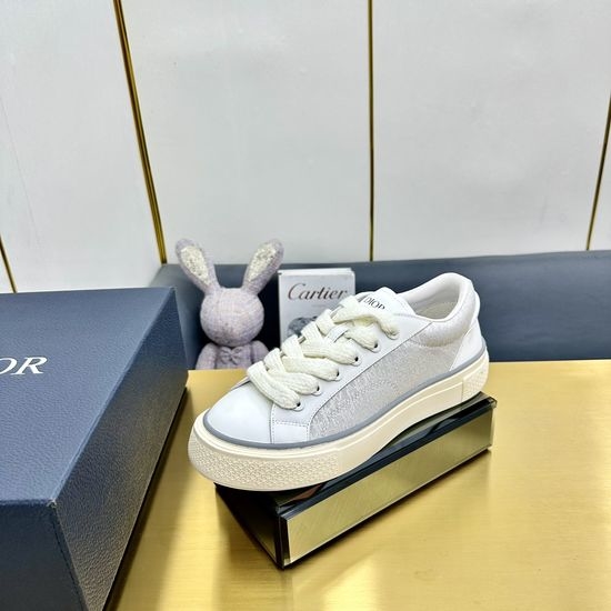 Christian Dior CD Jacquard Suede Casual Sneakers Classic Tennis Shoes