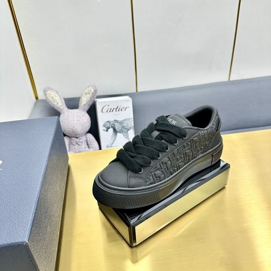 Christian Dior CD Jacquard Suede Casual Sneakers Classic Tennis Shoes