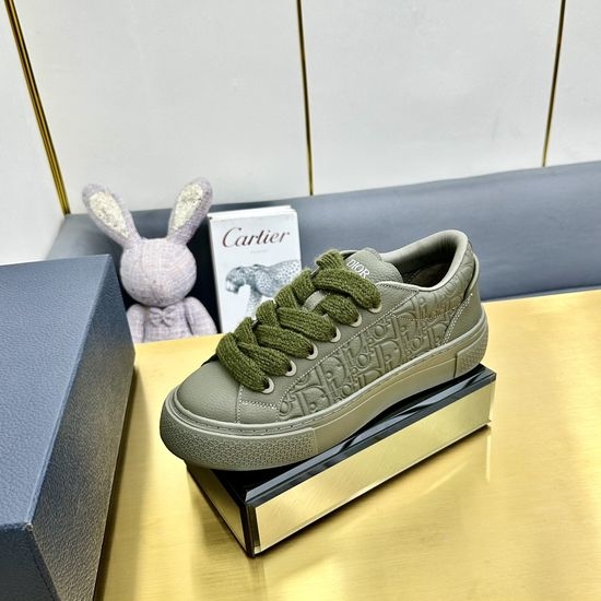 Christian Dior CD Jacquard Suede Casual Sneakers Classic Tennis Shoes