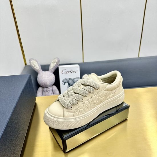 Christian Dior CD Jacquard Suede Casual Sneakers Classic Tennis Shoes