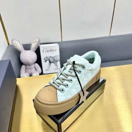 Christian Dior CD Jacquard Suede Casual Sneakers Classic Tennis Shoes