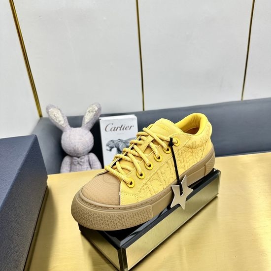 Christian Dior CD Jacquard Suede Casual Sneakers Classic Tennis Shoes