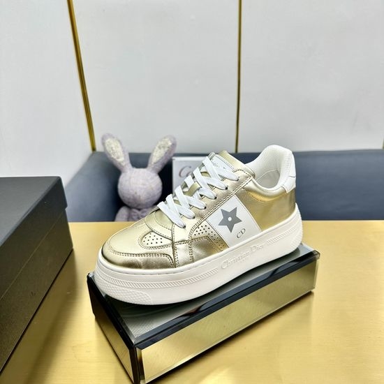 Christian Dior CD Breathable Mesh Leather Ultra Light Soft Sole Sneakers