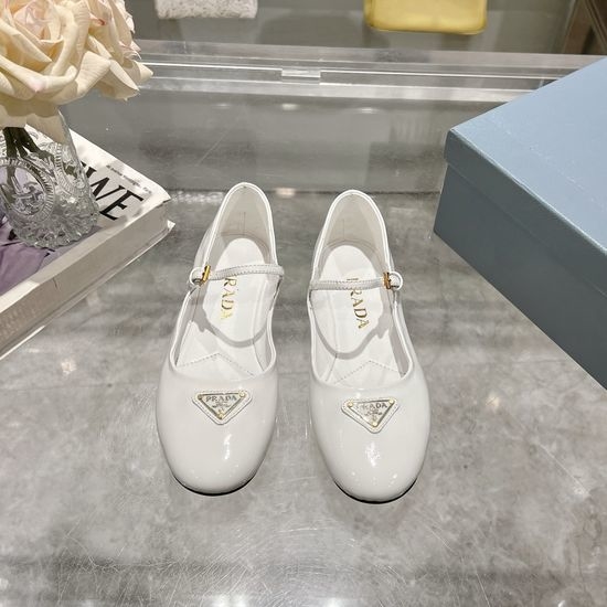 Prada Comfort Mary Jane Ballet Flats With Round Toe