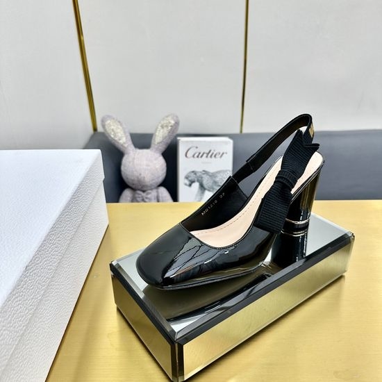 Christian Dior CD Elegant Ballet Flats with CD Logo and Bow