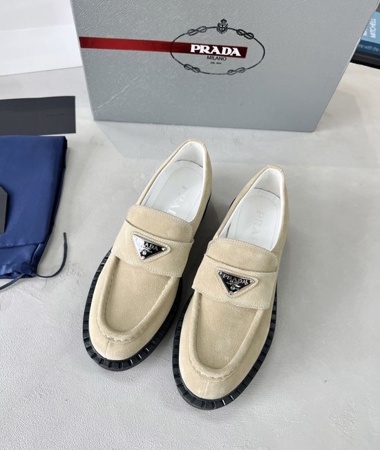 Prada Premium Suede Comfortable All Match Casual Shoes