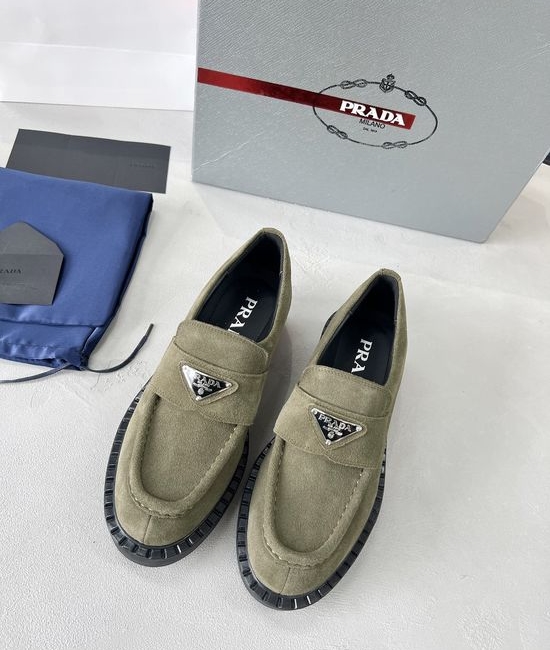 Prada Premium Suede Comfortable All Match Casual Shoes