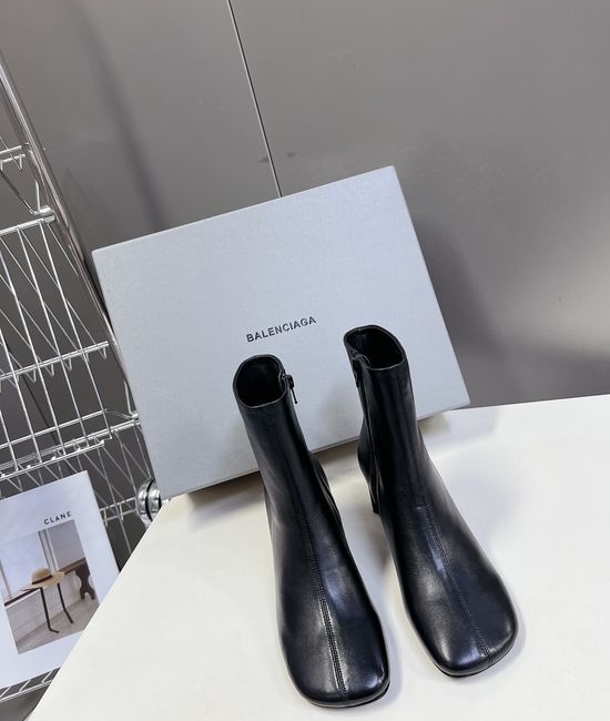 Balenciaga Stylish Comfortable Soft Leather Ankle Boots
