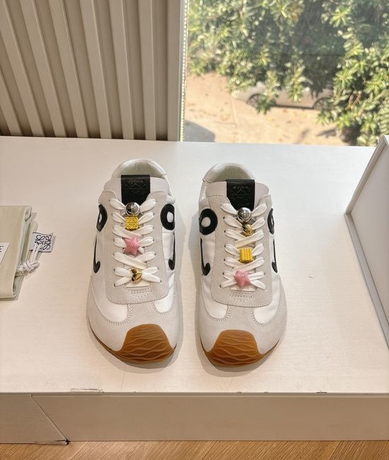 Loewe Suede Upper Sneakers Comfortable Casual Daily Shoes