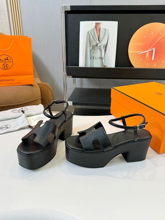 Hermes Wedge Heel Platform Comfortable Non-slip Casual Sandals