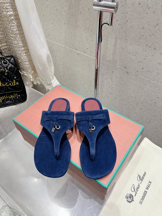 Loro Piana Soft Flat Thong Sandals Non-slip Casual Daily Wear Footwear