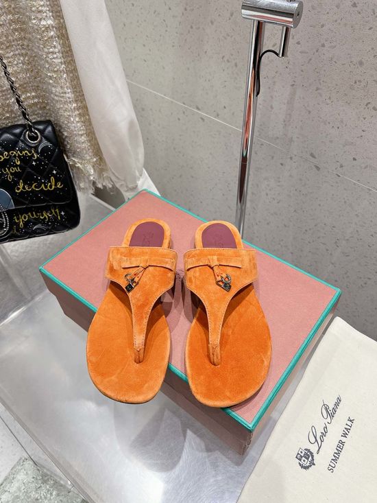 Loro Piana Soft Flat Thong Sandals Non-slip Casual Daily Wear Footwear